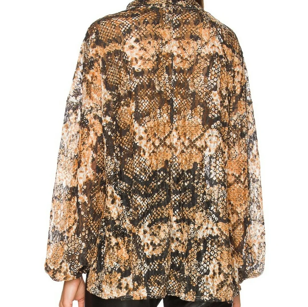 Free People Sheer Out For The Night Top - Picture 3 of 4